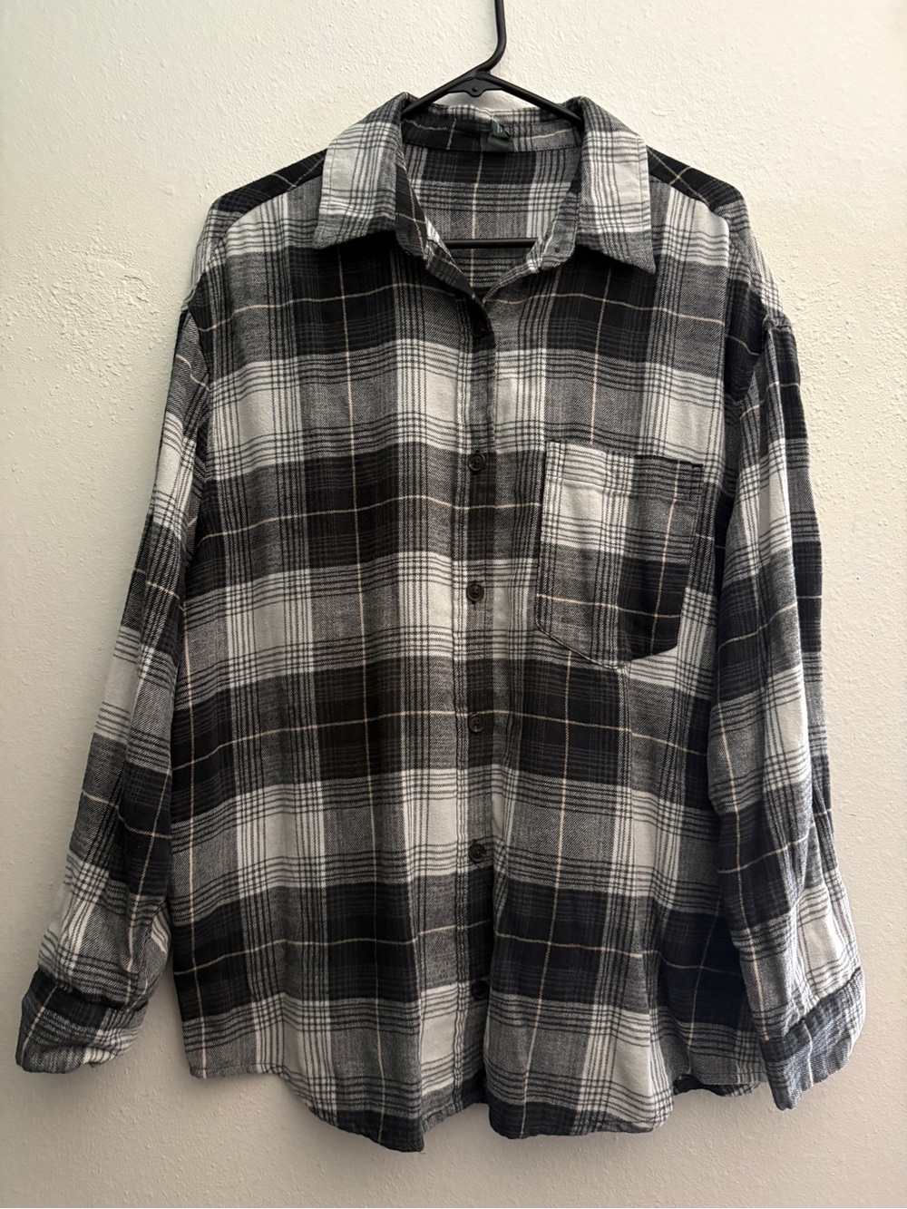 wild fable Black and White Plaid Button-Down Shirt